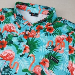 Yatta Golf XXL‎ Mens Polo Shirt Floral Stretch Performance 25x30